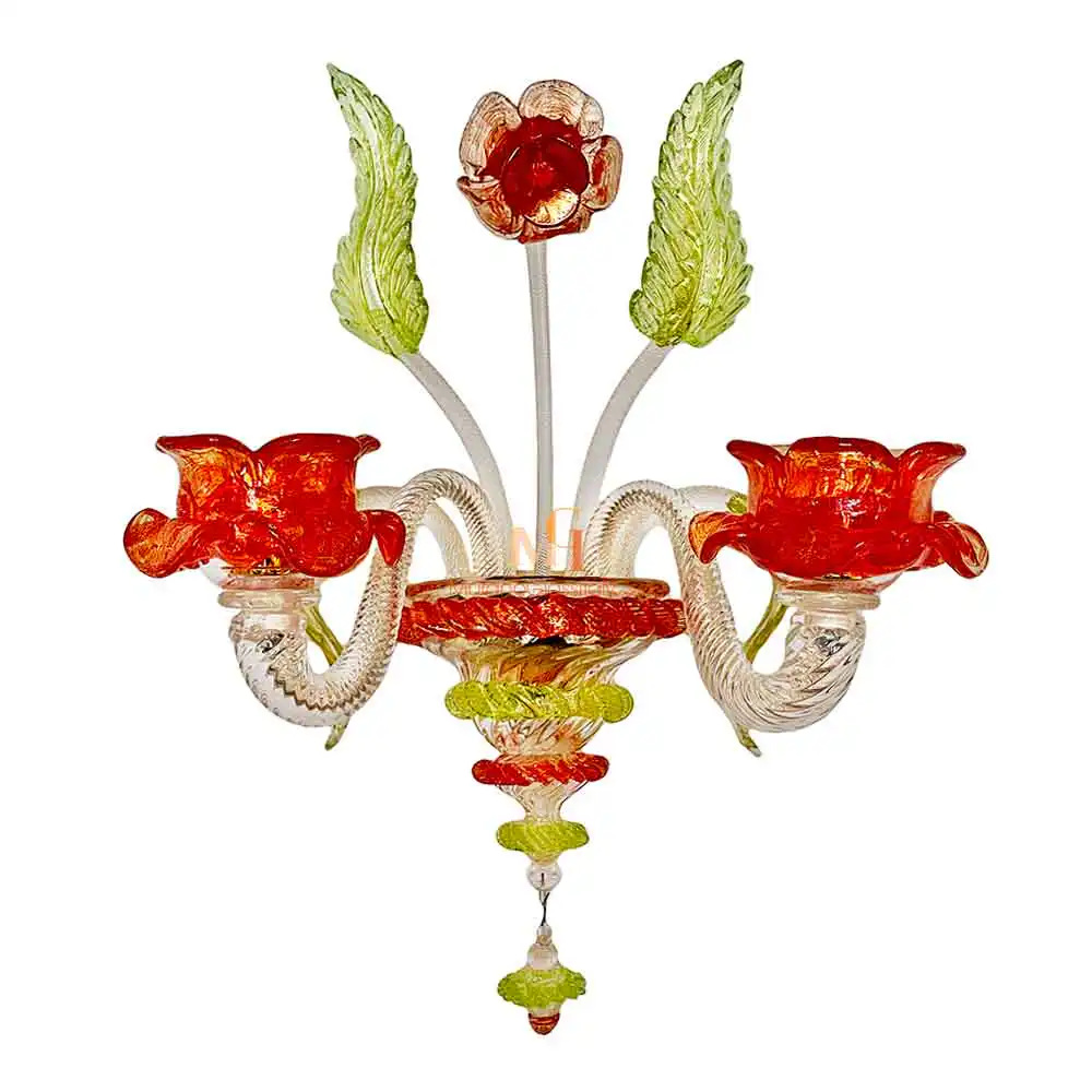 PREZIOSO - Murano Glass Sconces Lighting Murano Glass Sconces Lighting