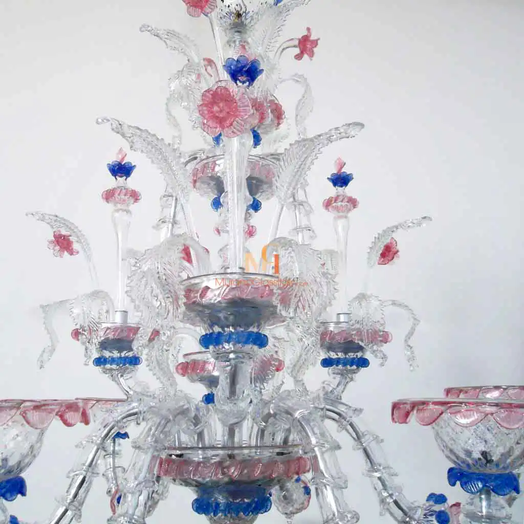 Sovrano Pink 2 – Murano Style Chandelier