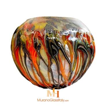 Blue Murano Glass Vase