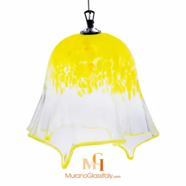 lampe suspension verre soufflé