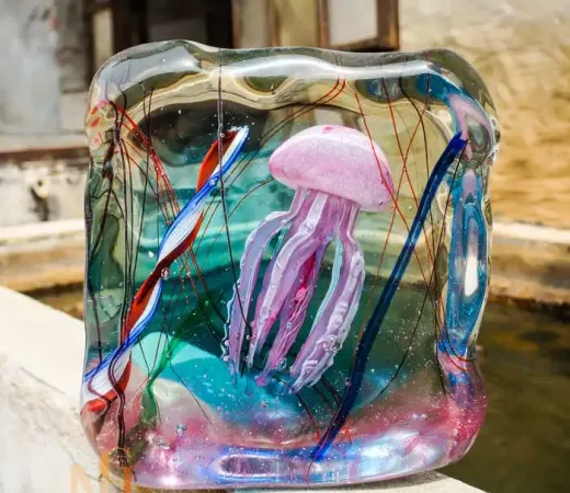 meduse en verre