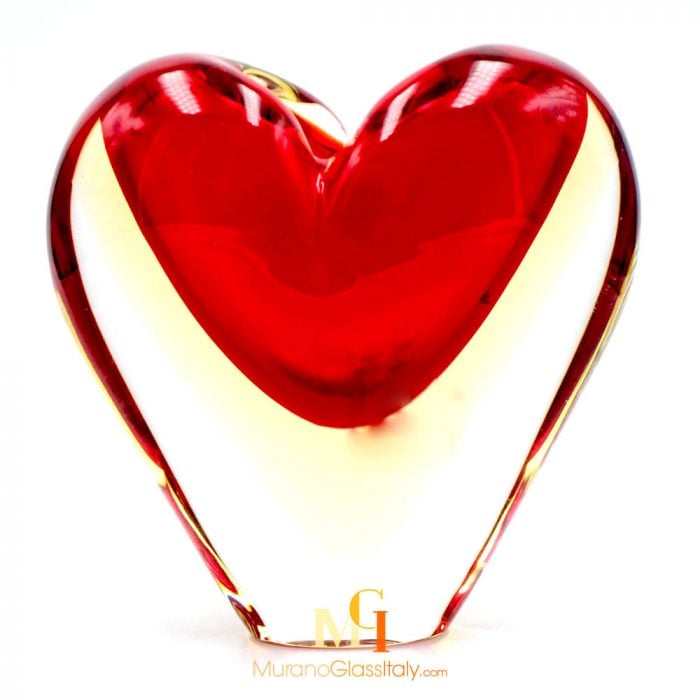 Red Blown Glass Vase
