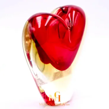 Red Blown Glass Vase