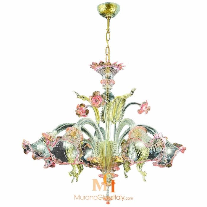 lustre en verre soufflé