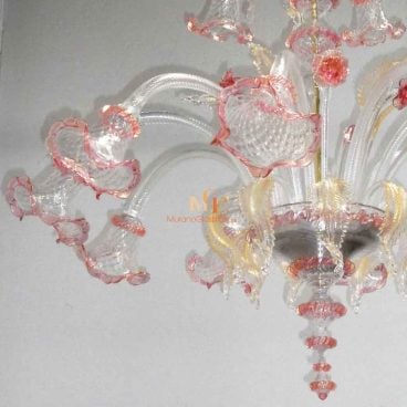 Green Murano Glass Chandelier