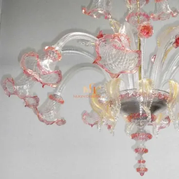 Green Murano Glass Chandelier