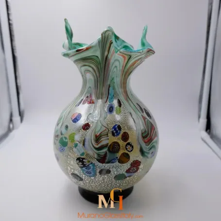 MURANO クリスタル　イタリア製　花瓶 赤いムラーノ・グラスの花瓶 - オンラインショップ｜公式ストア