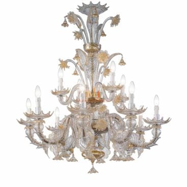Murano Leaf Chandelier