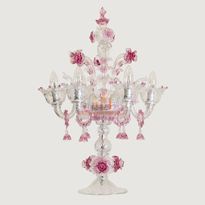 Luxury Venetian Crystal Glass Table Lamp