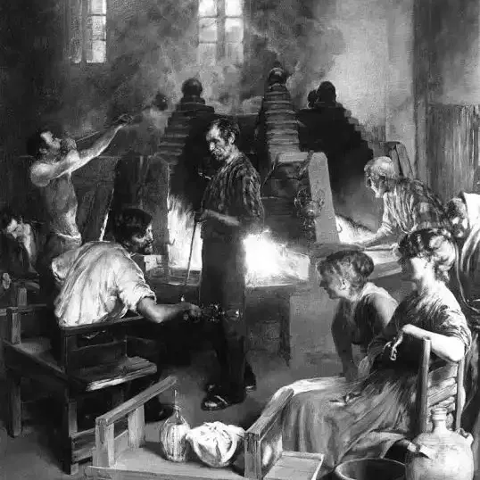 Glass blowers of Murano