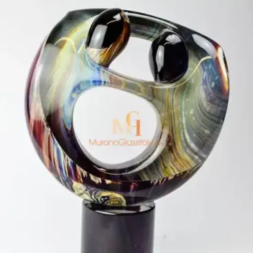 تمثال الرقص من زجاج العقيق