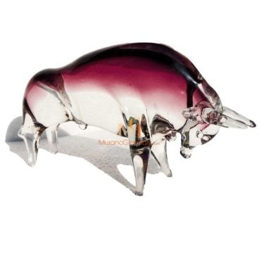taureau verre murano