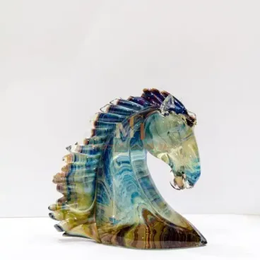 حصان زجاج العقيق من مورانو