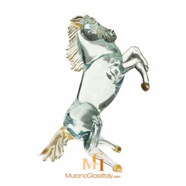 hand blown glass horses