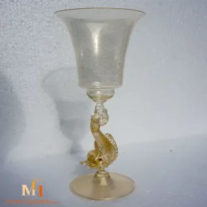 كاسات كريستال مدهبه