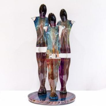 modern glass sculpture