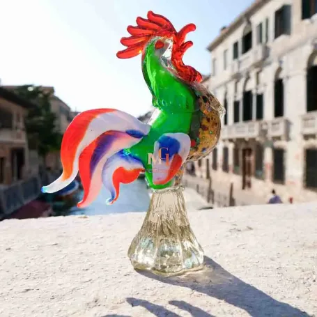 MURANO GLASS ムラノ レッド ライオン モチーフ 装飾 デカンタ ムラノガラスの鳥｜ムラノガラス公式通販サイト