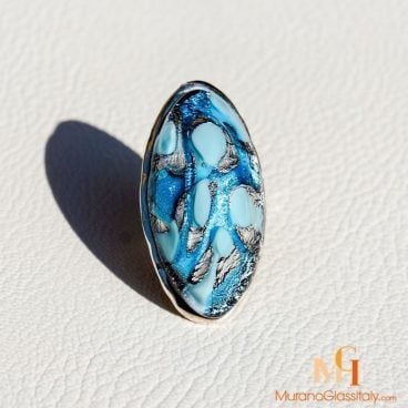 bague verre de murano