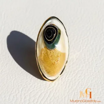 murano glass jewelry rings