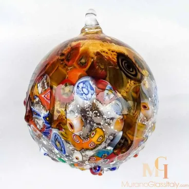 Red Murano Christmas Ornaments