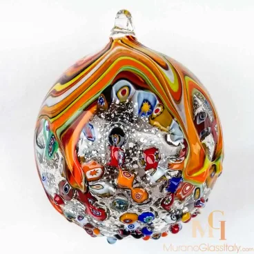 Red Murano Christmas Ornaments