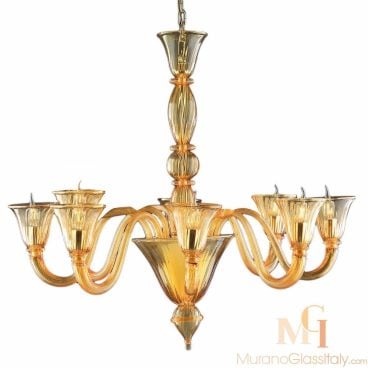 White Murano Chandelier