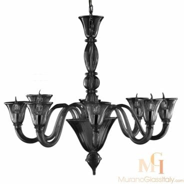White Murano Chandelier