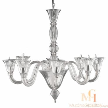 White Murano Chandelier