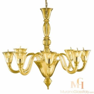 White Murano Chandelier