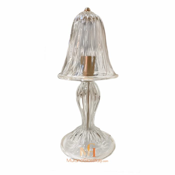 small glass table lamp