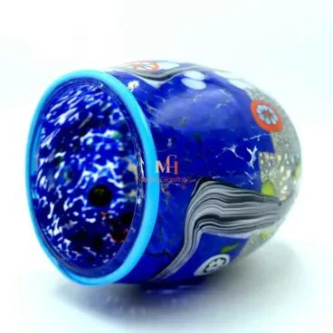 Italian Ceiling Lamps with Amber Details