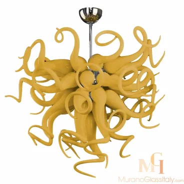 Estroverso Beige - Modern Colored Glass Chandeliers