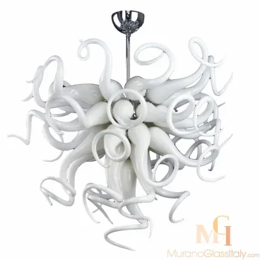 modern colored glass chandeliers