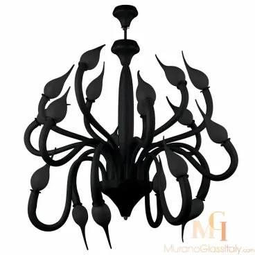 Eroico Black - Contemporary Glass Chandeliers