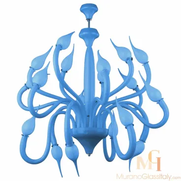 Eroico Blue - Contemporary Glass Chandeliers