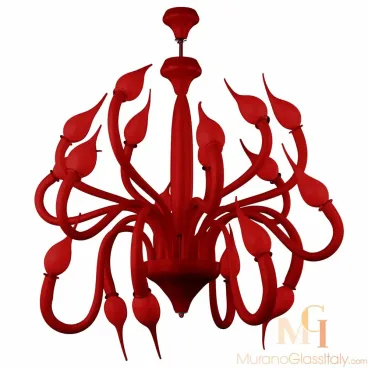 Eroico Red - Contemporary Glass Chandeliers