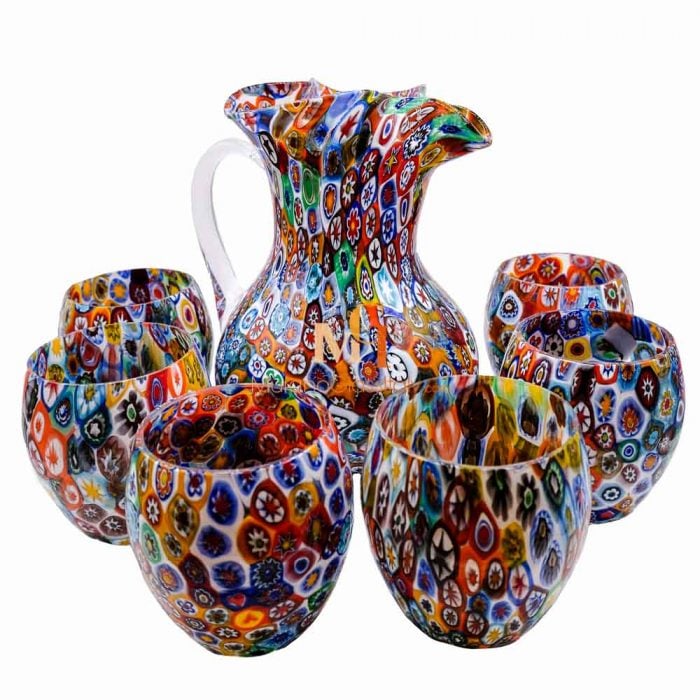 glass water jug set