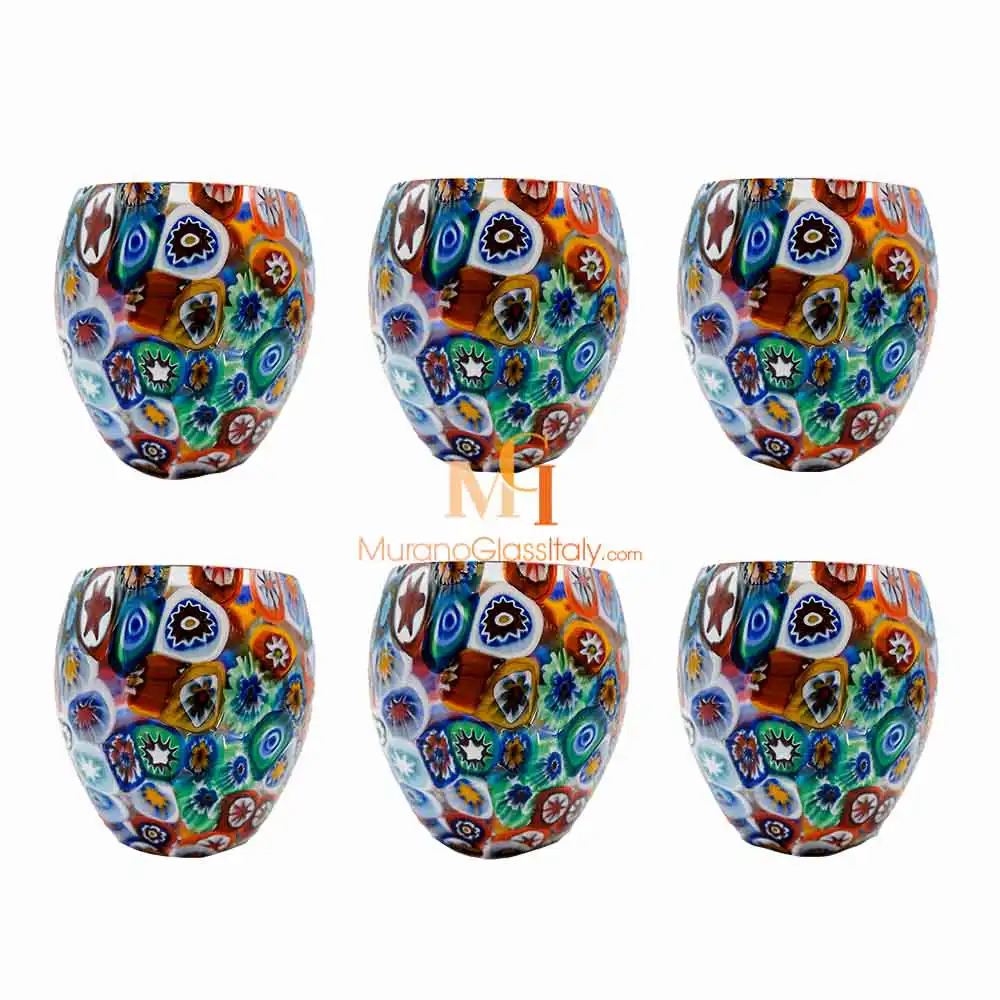 Botticella Millefiori - Verre à Eau Original verre à eau original