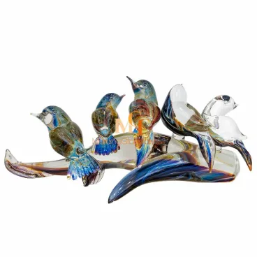 murano glass bird figurines