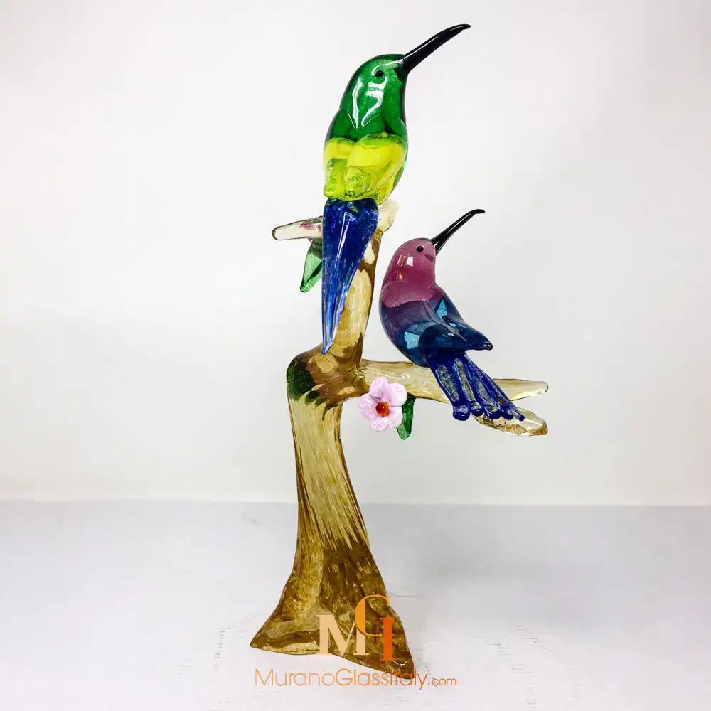 Colibri – Murano Animals – On a Tree – Side