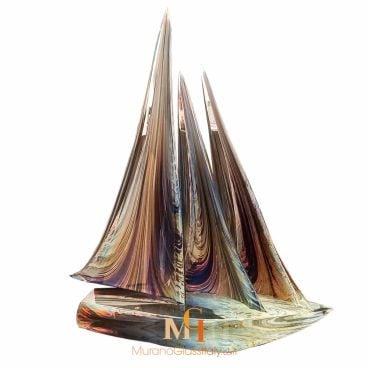 glass sailboat sculpture