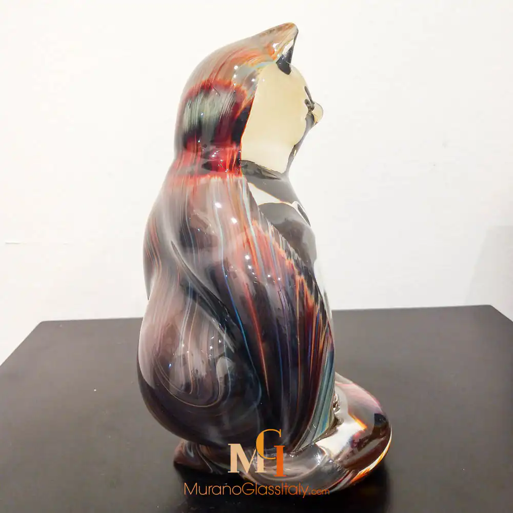 Grumpy Cat – Murano Glass Cat – Back Side