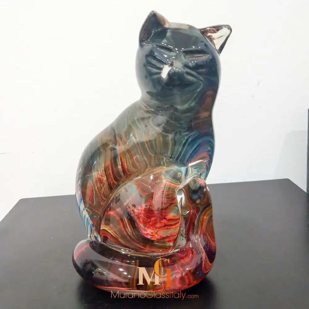 Grumpy Cat – Murano Glass Cat – Back