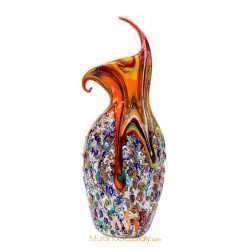 vase en verre coloré