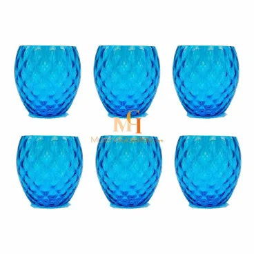 hand blown glass drinking glasses