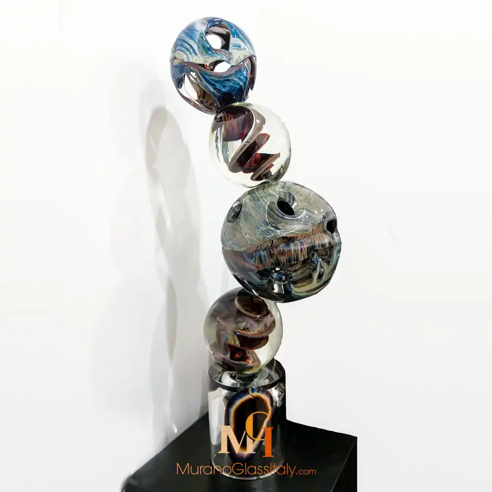 Marte — Unique Glass Sculptures — Side