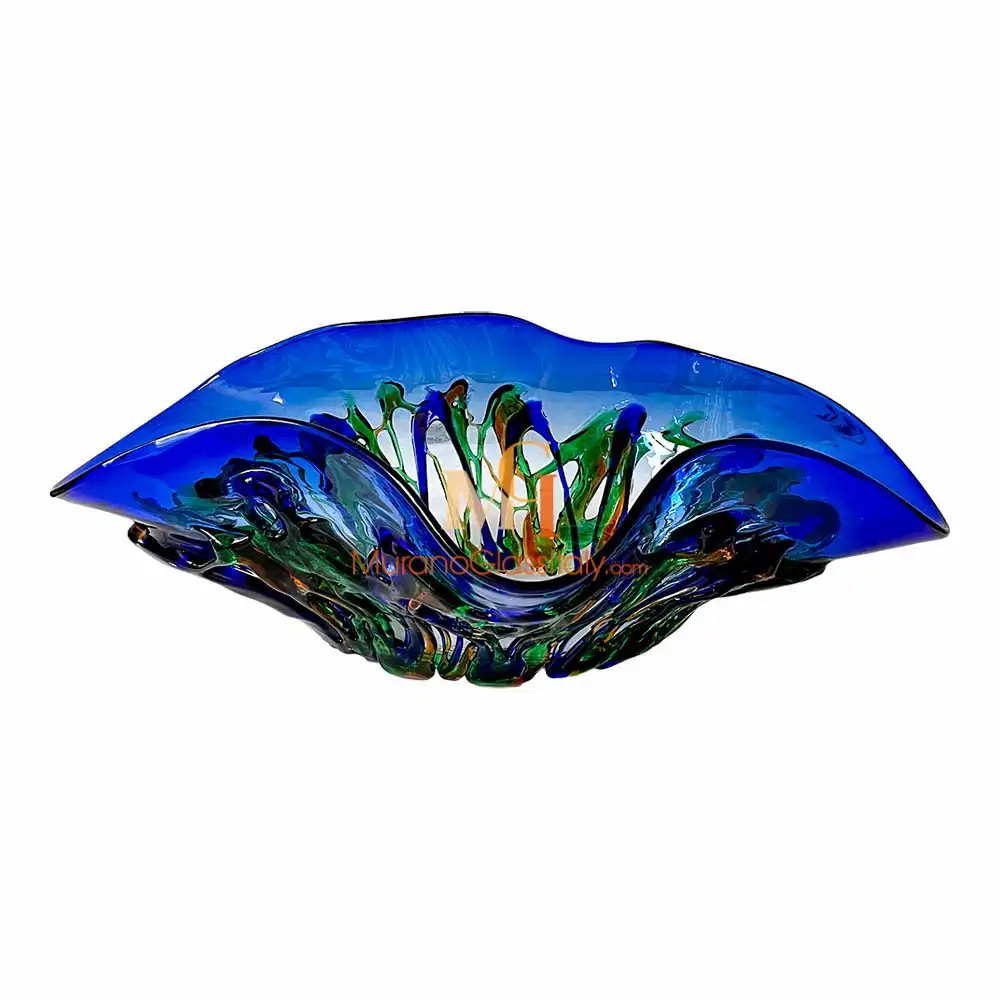 Olympus - Blue Murano Glass Bowl Blue Murano Glass Bowl