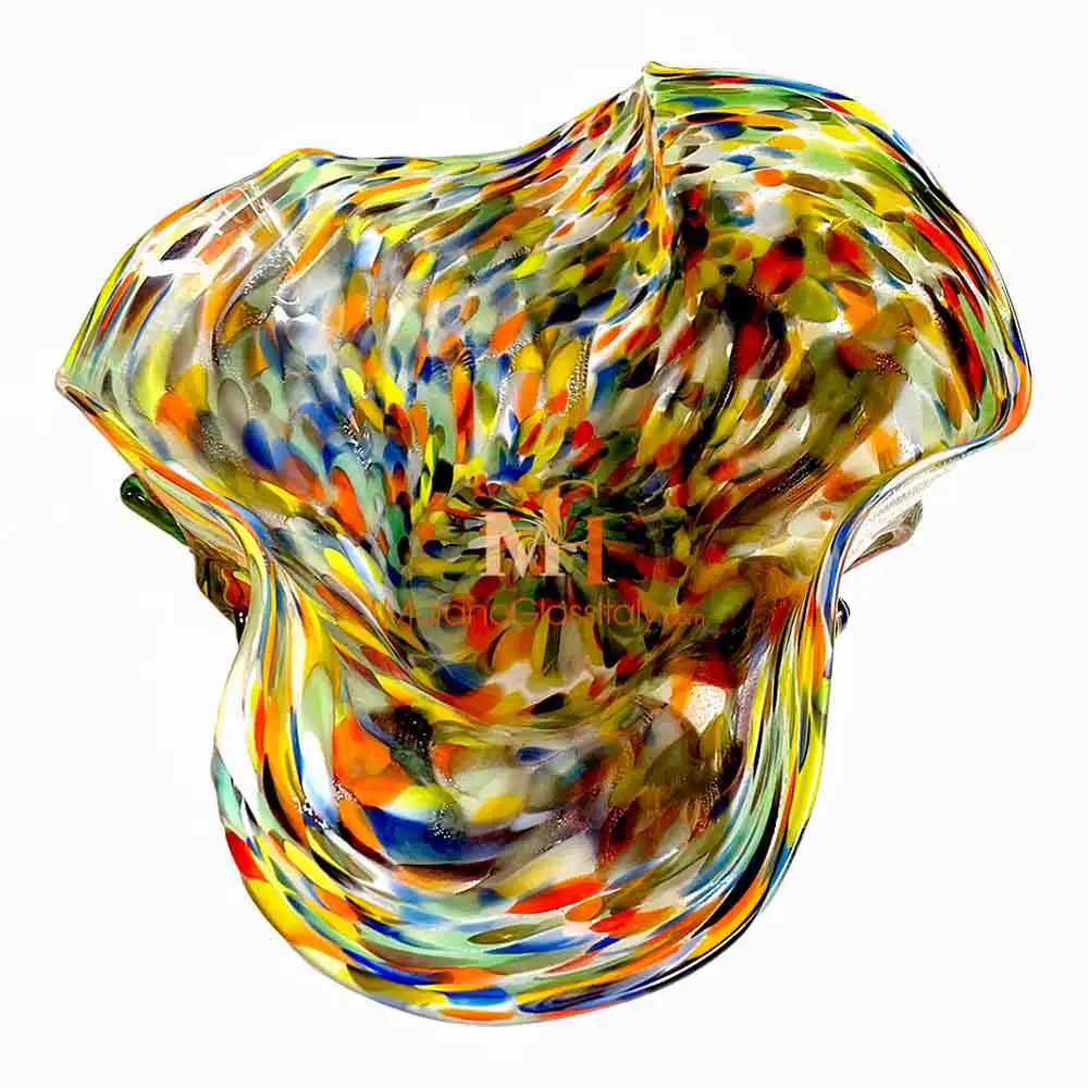Olympus – Multicolor Murano Glass Bowl – top Blue Murano Glass Bowl