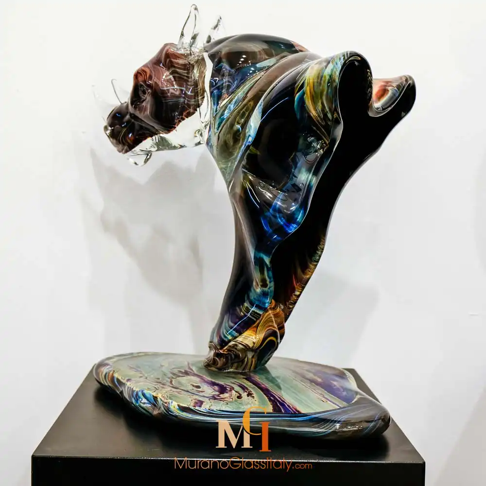 Rinoceronte – Glass Rhinoceros – Back