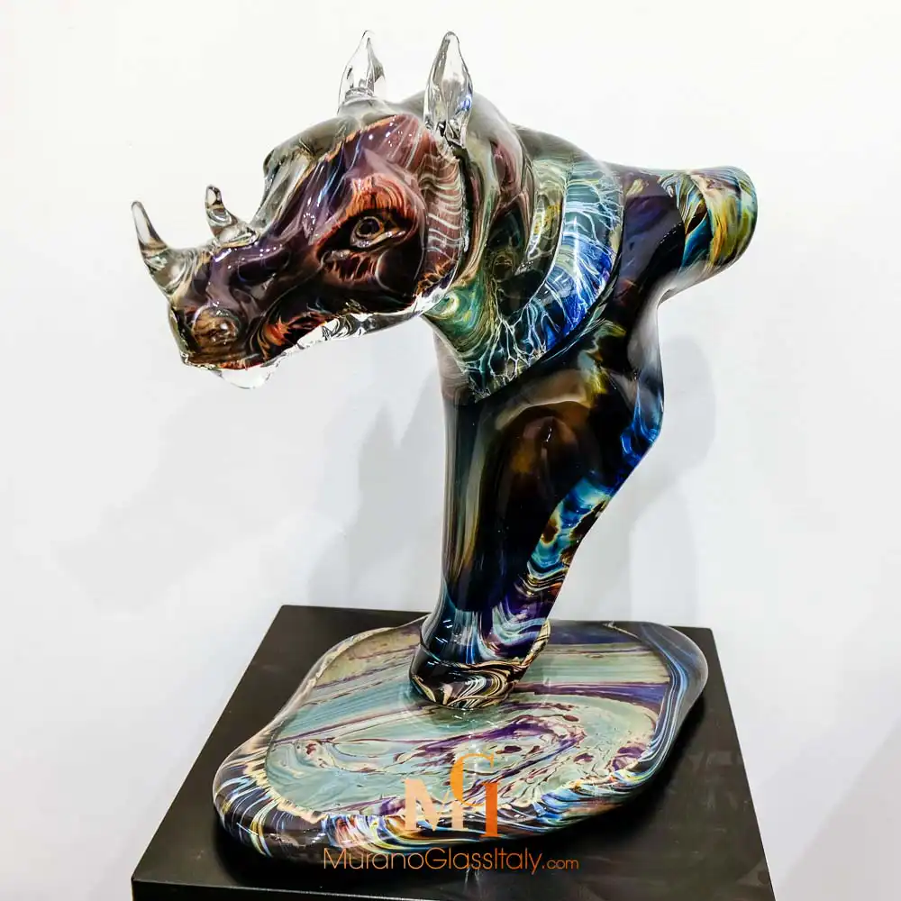 Rinoceronte – Glass Rhinoceros – Front